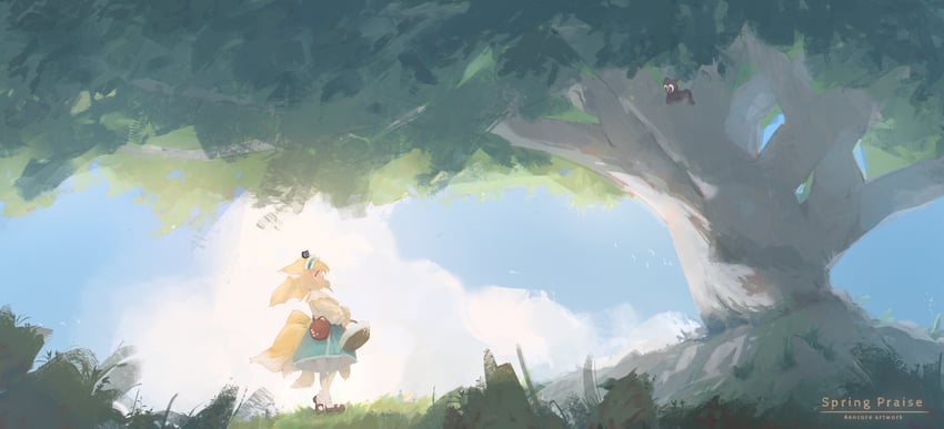suzuran, luo xiaohei, and heixiu (arknights and 1 more) drawn by aencore