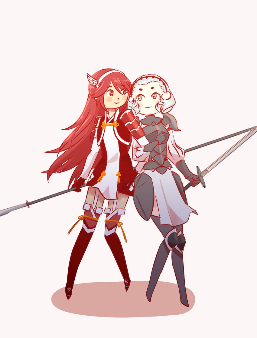 caeldori and sophie (fire emblem and 1 more) drawn by hakanohis
