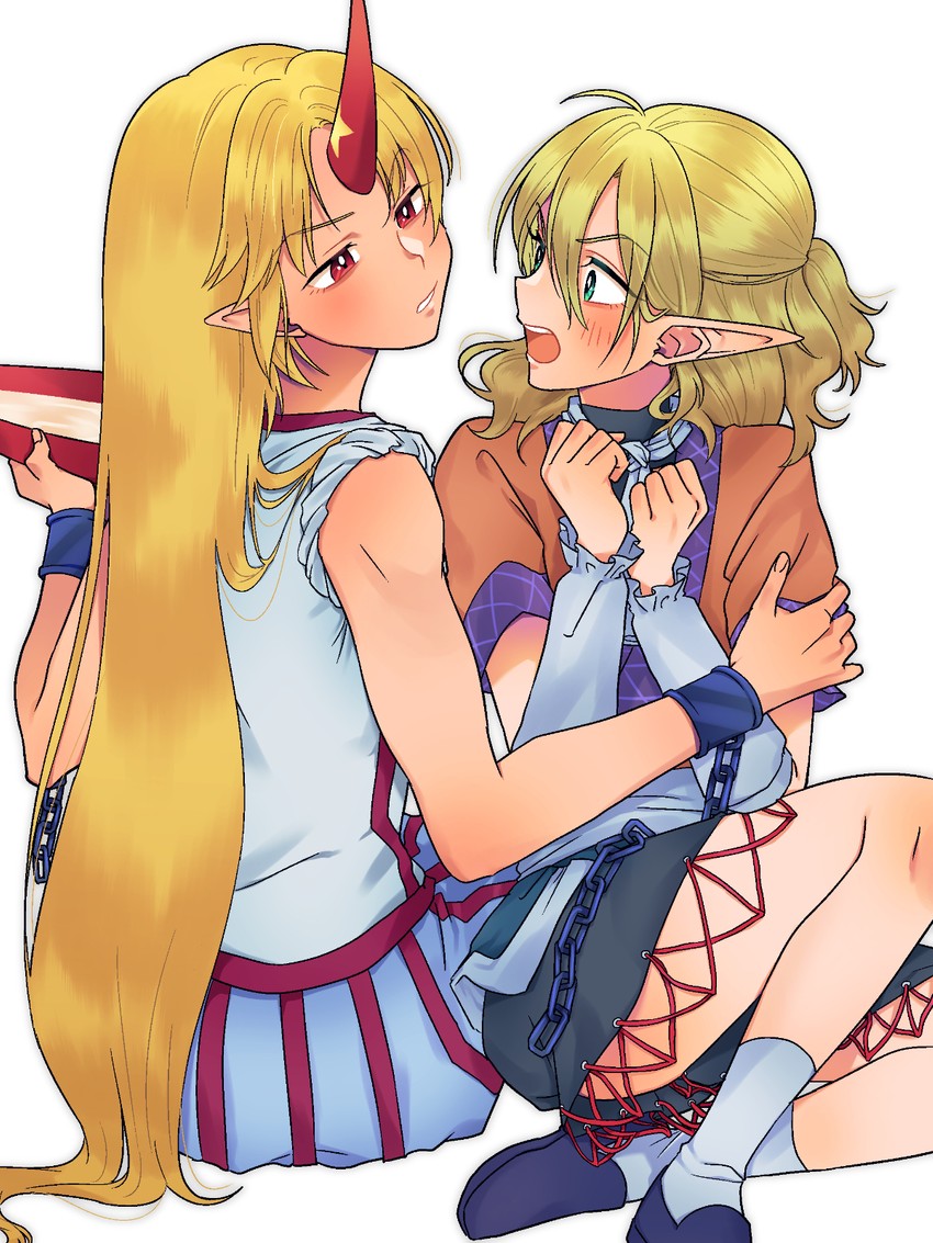 mizuhashi parsee and hoshiguma yuugi (touhou) drawn by sibata_maru