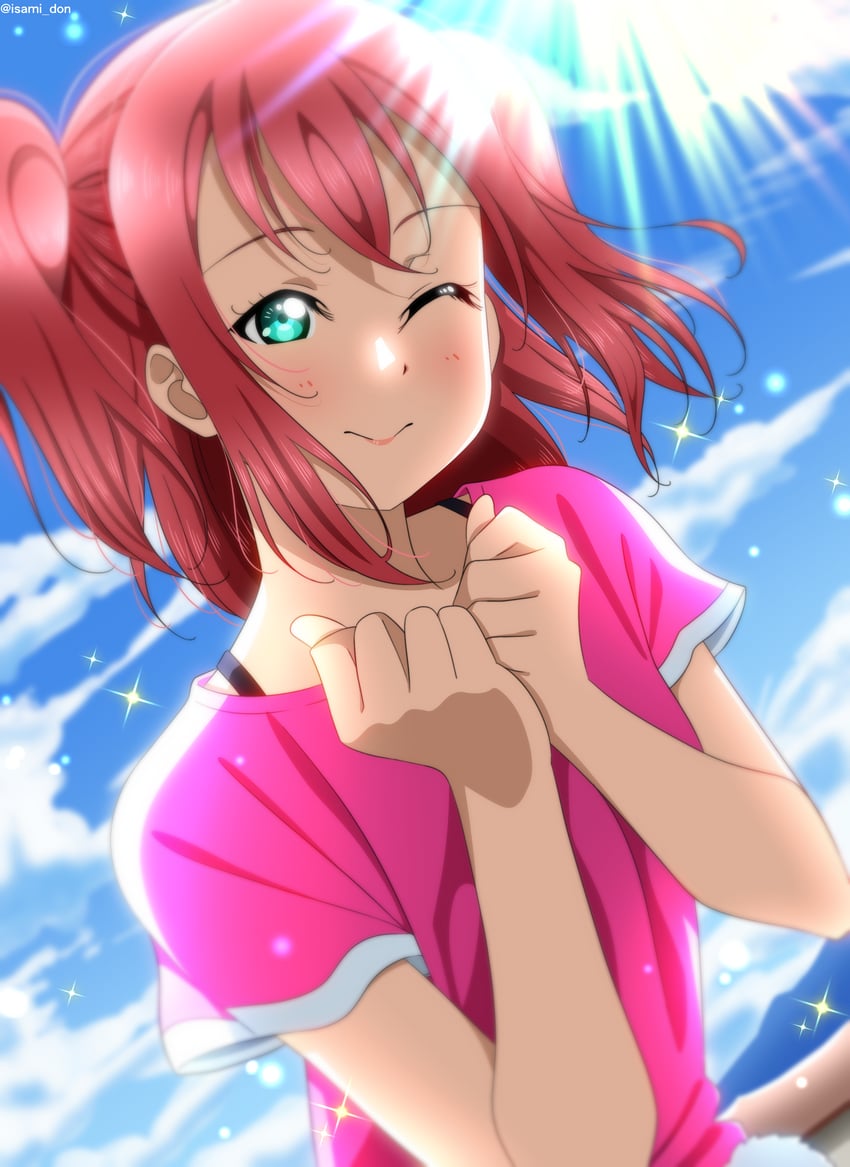 kurosawa ruby (love live! and 1 more) drawn by isami_don