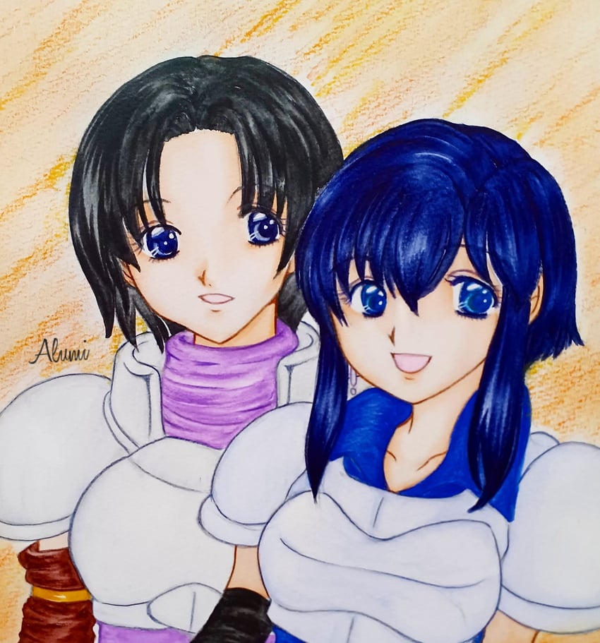larcei and creidne (fire emblem and 1 more) drawn by 22mai1979