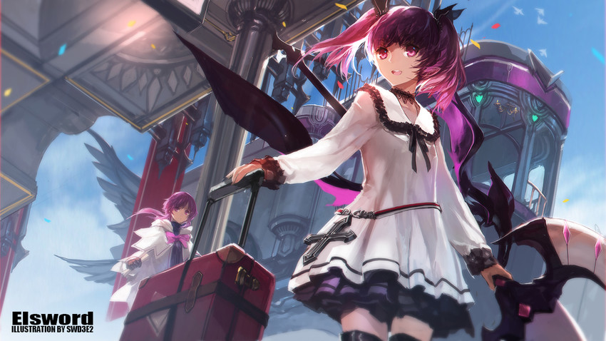 aisha landar, void princess, and elemental master (elsword) drawn by swd3e2