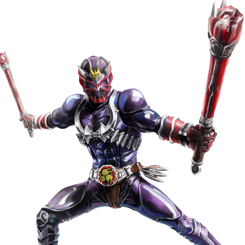 kamen rider hibiki (kamen rider and 1 more) drawn by matchin
