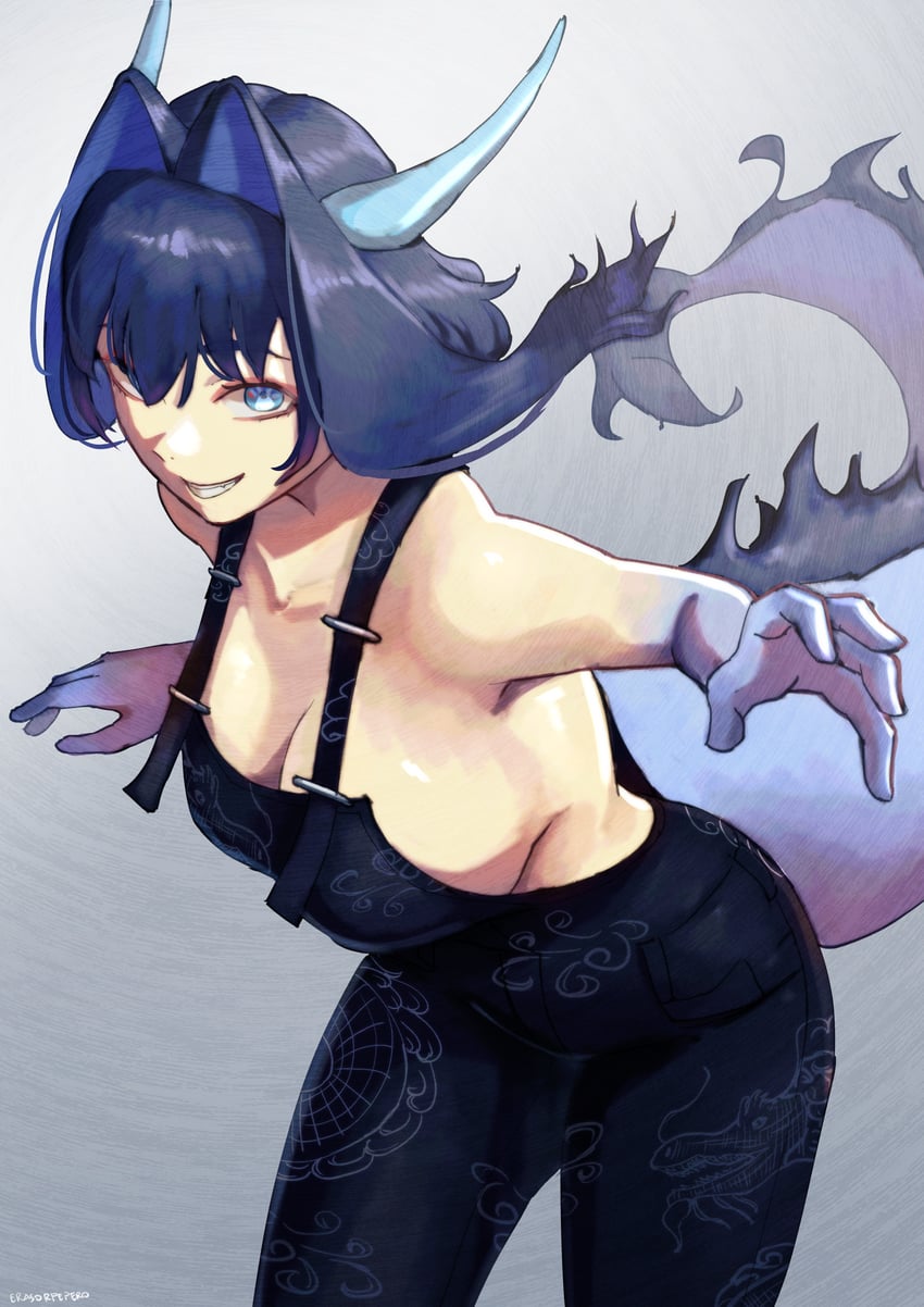 ouro kronii (hololive and 1 more) drawn by erasorpepero