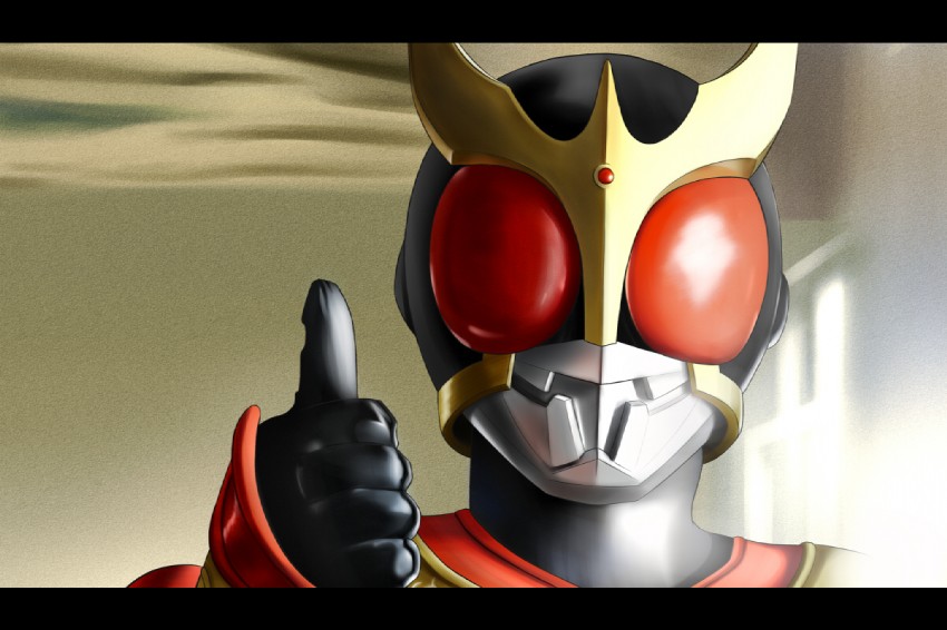 kamen rider kuuga (kamen rider and 1 more) drawn by qontamblue