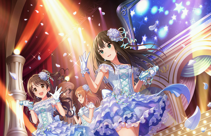 shibuya rin, shimamura uzuki, and hojo karen (idolmaster and 2 more)