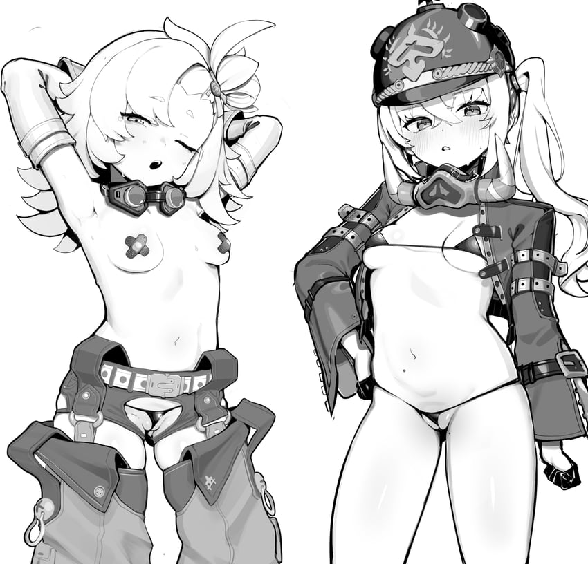 luciana de montefio and piper wheel (zenless zone zero) drawn by teriibol