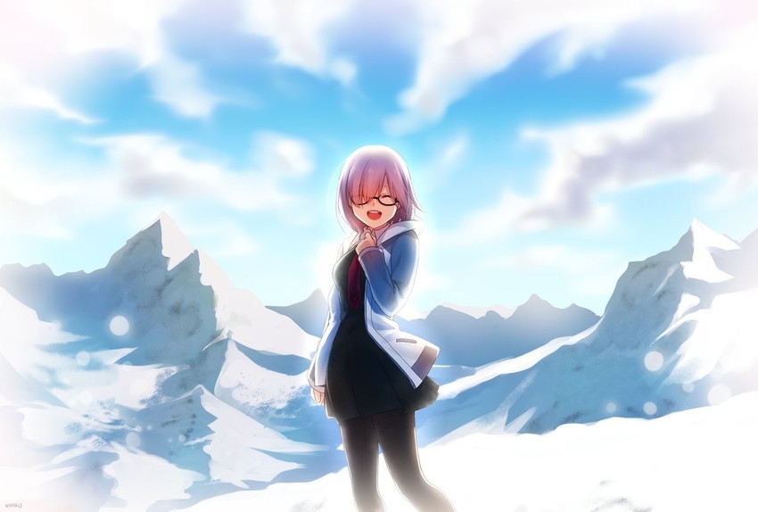 mash kyrielight (fate and 1 more) drawn by ichiren_namiro