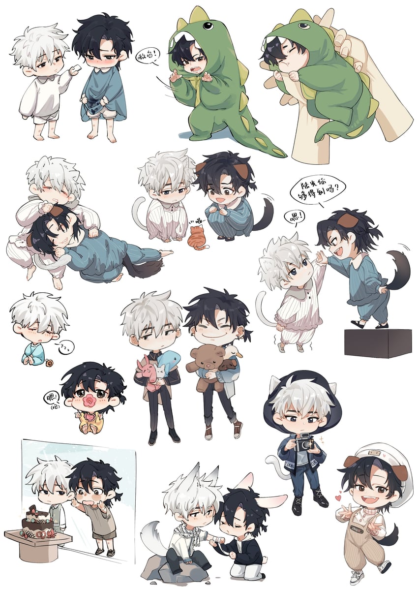 cheng xiaoshi and lu guang (shiguang dailiren) drawn by ya_kexi