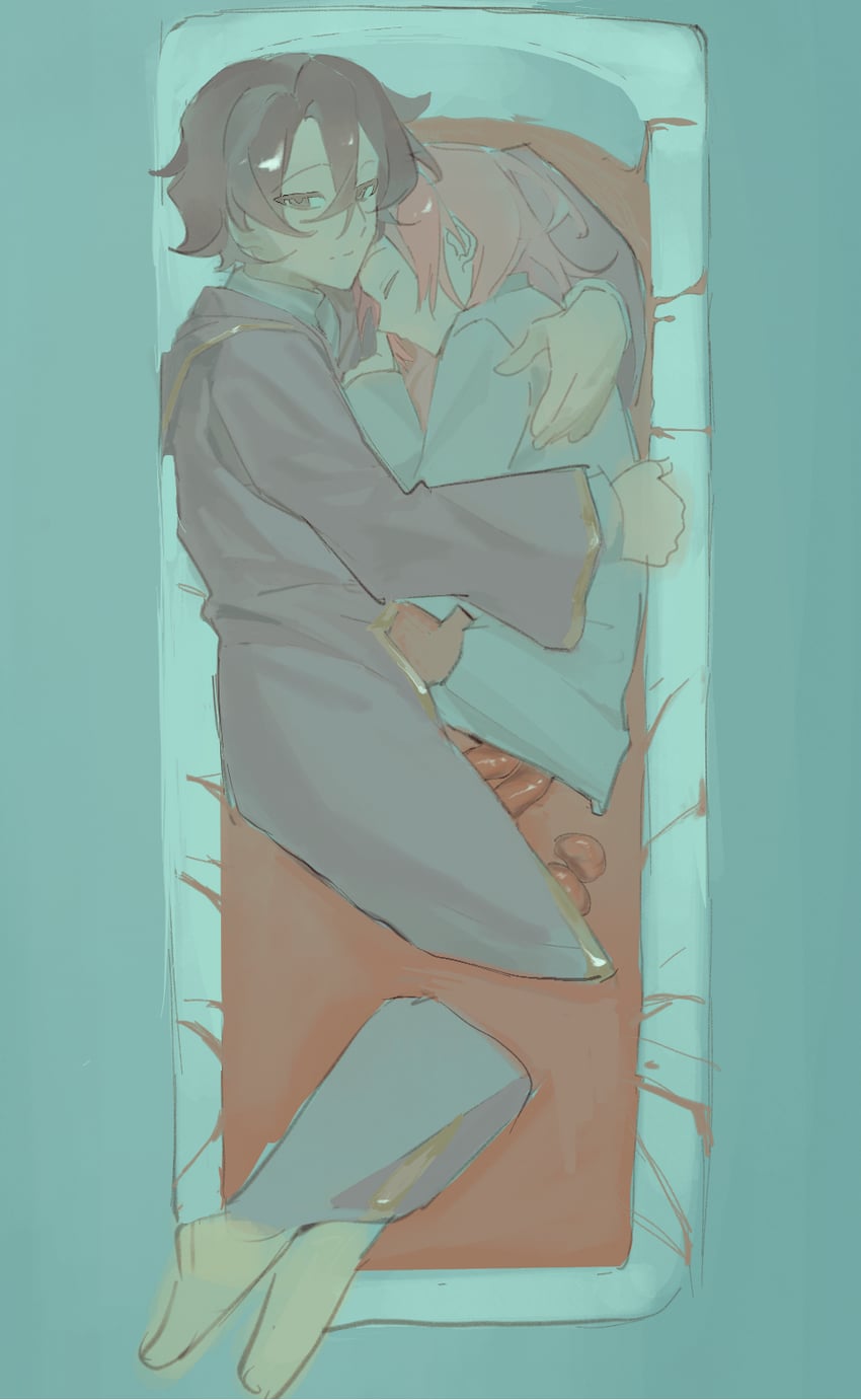 hatsutori hajime and utsugi noriyuki (saibou shinkyoku) drawn by wo_lande_gou_xian