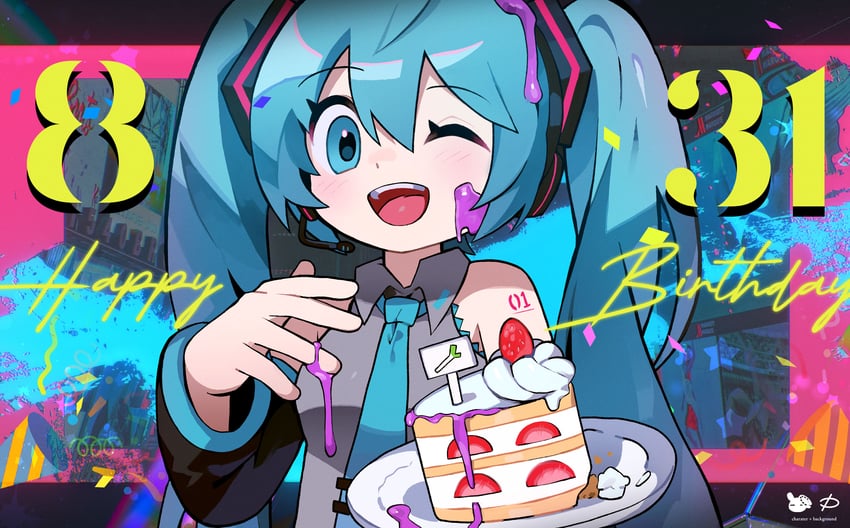 hatsune miku (vocaloid) drawn by morizo_(morizoshop)