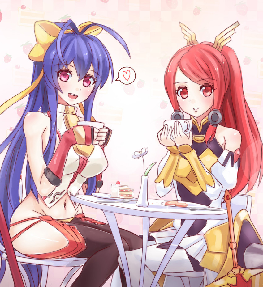 mai natsume, tsubaki yayoi, and izayoi (blazblue and 1 more) drawn by sunimu