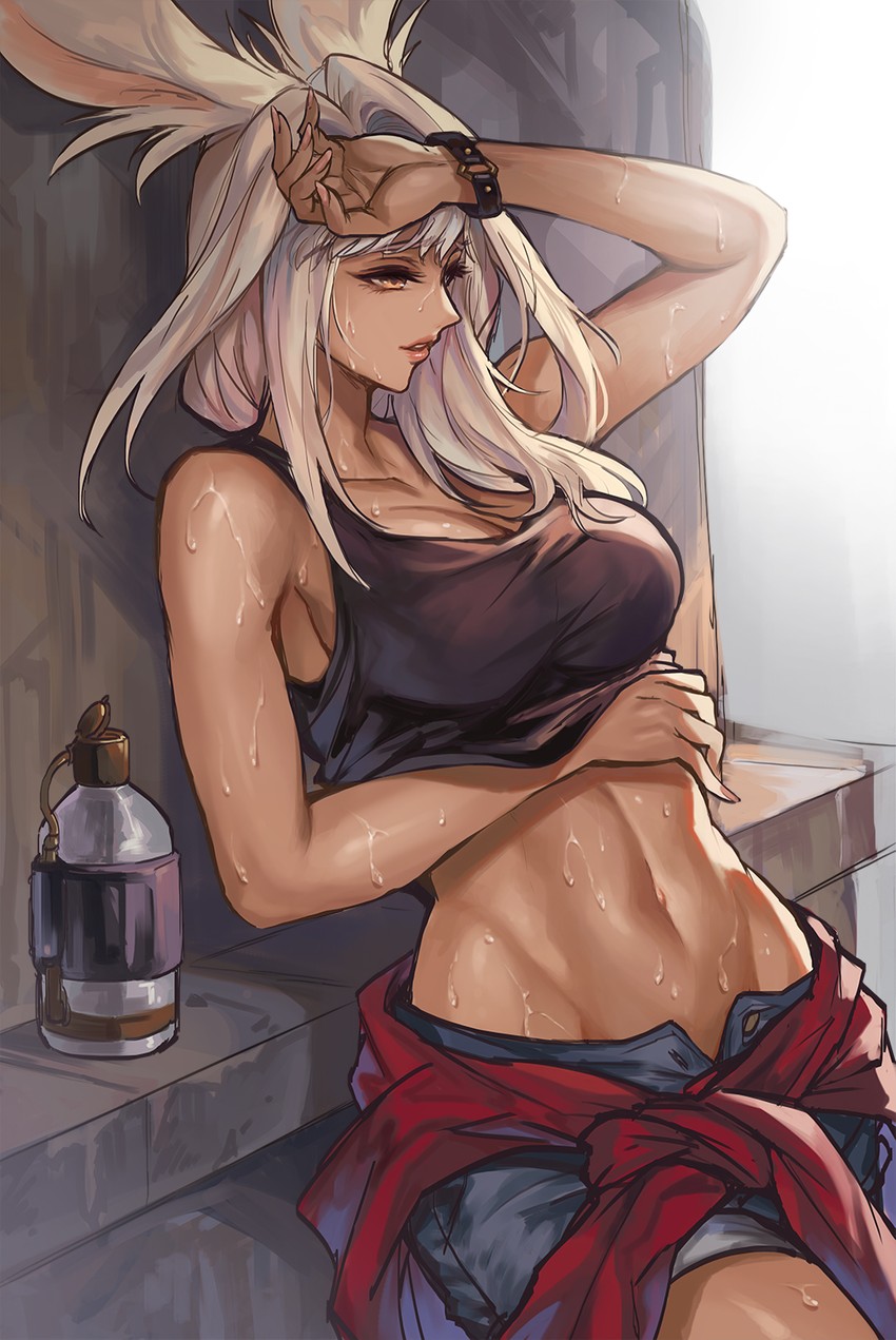 warrior of light (final fantasy and 1 more) drawn by kacyu