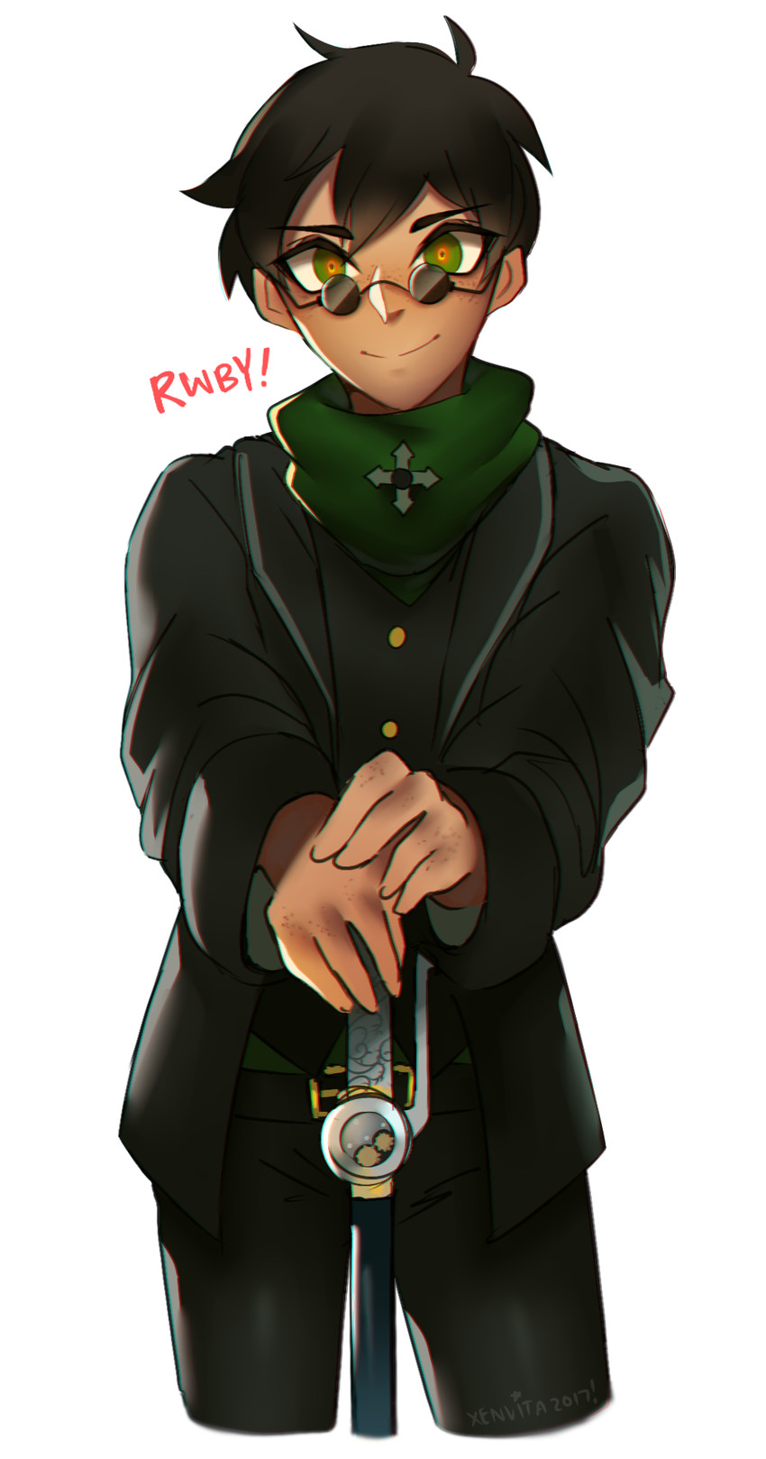 professor ozpin and oscar pine (rwby) drawn by xenvita