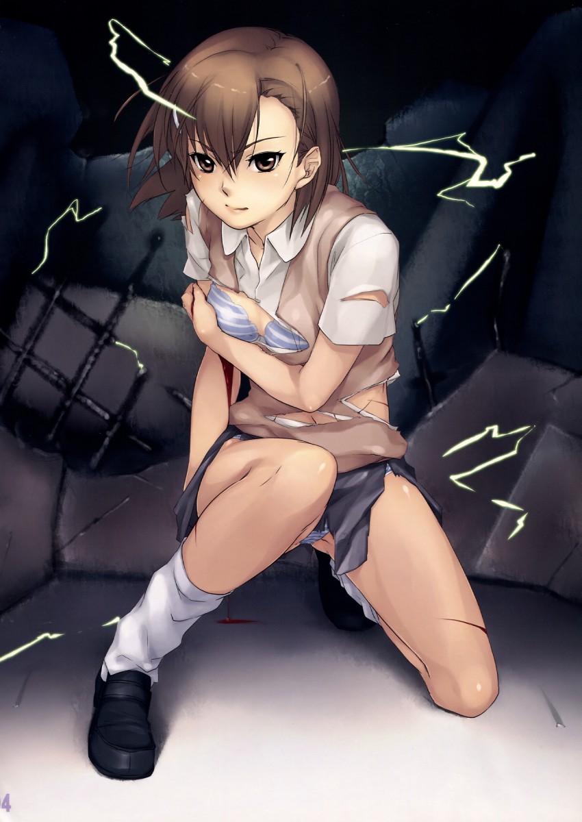misaka mikoto (toaru majutsu no index and 1 more) drawn by pua