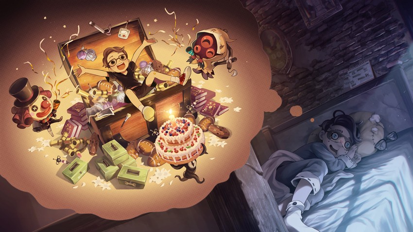 hastur, joker, and lucky guy (identity v) drawn by noeyebrow_(mauve)