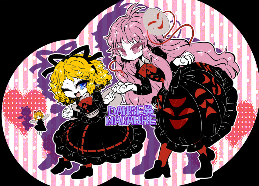 hata no kokoro, medicine melancholy, and su-san (touhou) drawn by yt_(wai-tei)