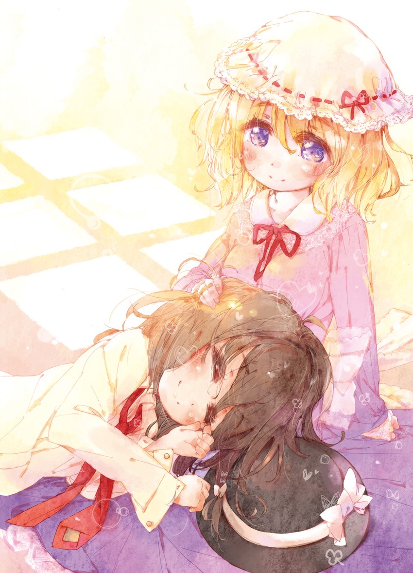 usami renko and maribel hearn (touhou) drawn by shipu_(toppintetratorten)