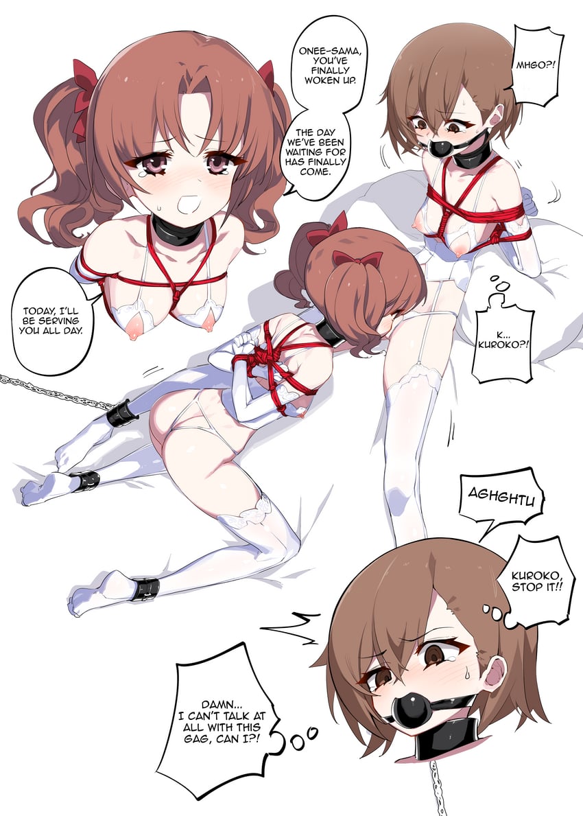 misaka mikoto and shirai kuroko (toaru majutsu no index and 1 more) drawn by kinbakuman