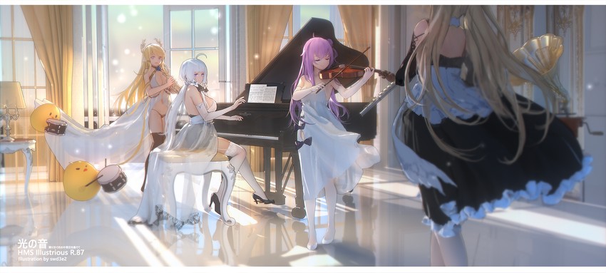 manjuu, formidable, unicorn, illustrious, and victorious (azur lane) drawn by swd3e2