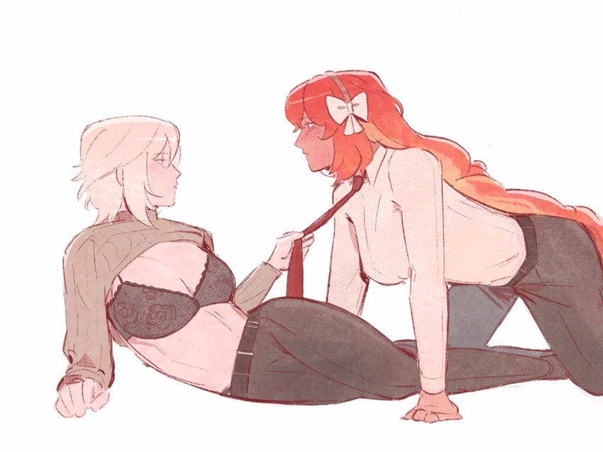 ishmael and faust (project moon and 1 more) drawn by l0yoke