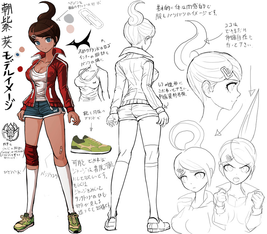 asahina aoi (danganronpa and 1 more) drawn by komatsuzaki_rui