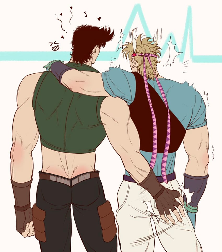 joseph joestar and caesar anthonio zeppeli (jojo no kimyou na bouken and 1 more) drawn by spadelake