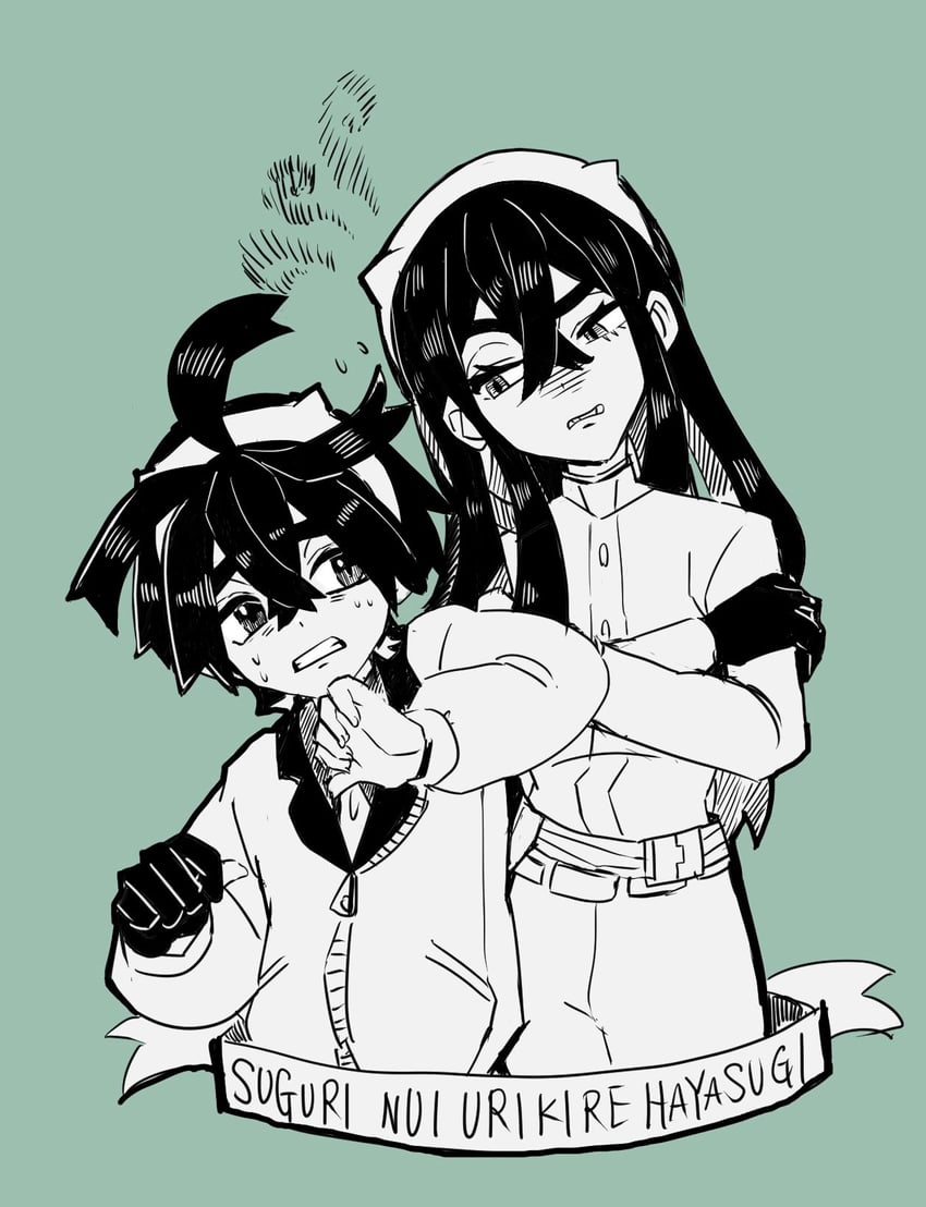 kieran and carmine (pokemon and 1 more) drawn by bumble_tmnt