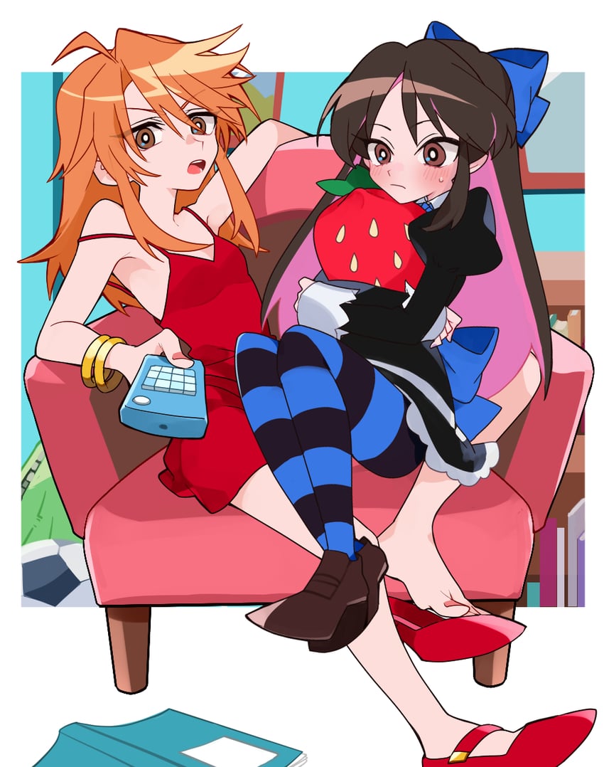 tachibana arisu, stocking, panty, and yuuki haru (idolmaster and 2 more) drawn by mochino