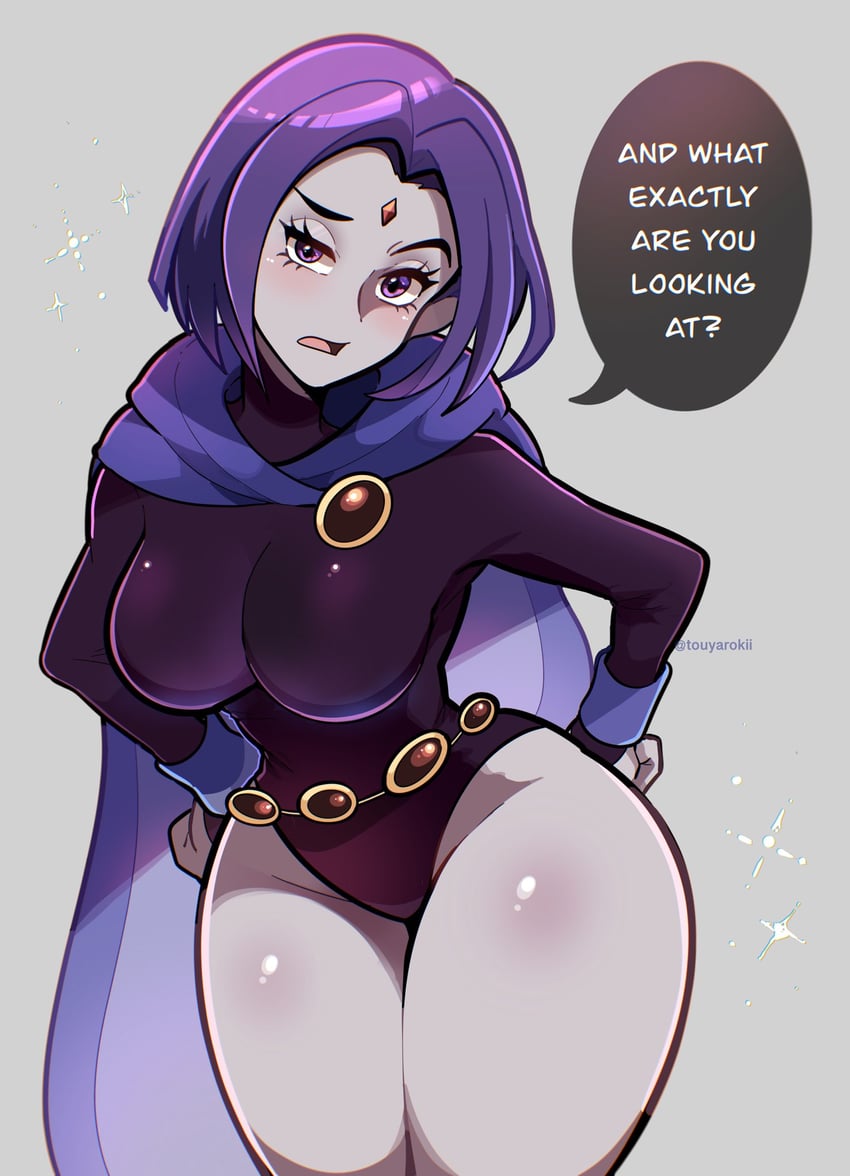 raven (dc comics and 1 more) drawn by touyarokii