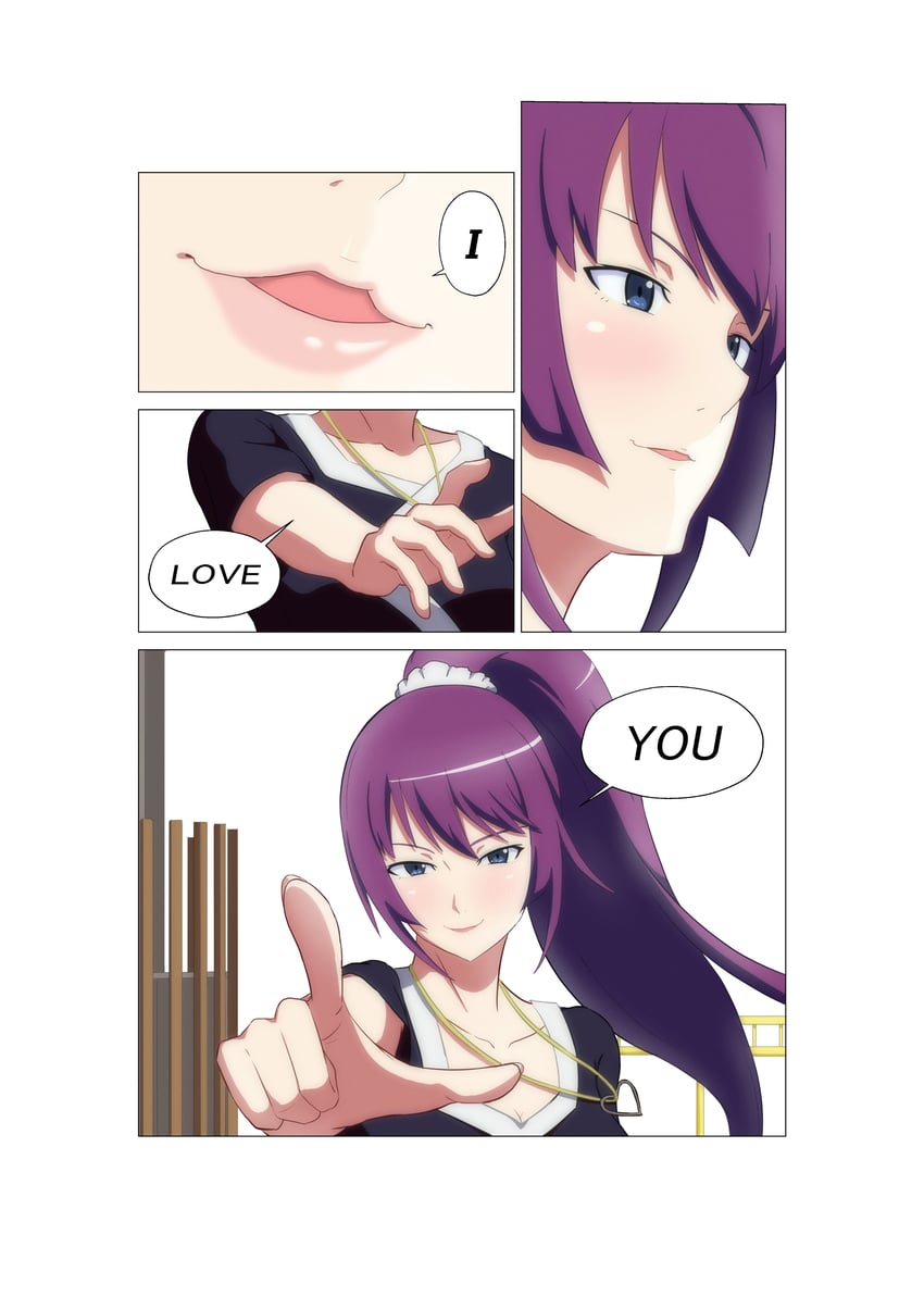 senjougahara hitagi (monogatari and 1 more) drawn by kakukakusan