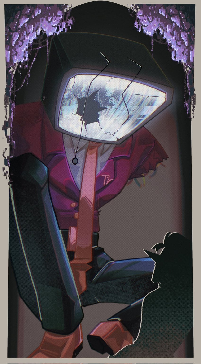 spamton g. spamton and ant tenna (deltarune) drawn by v1ntervals