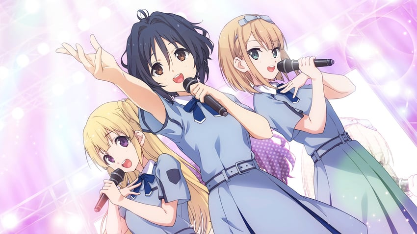 takigawa miu, saito nicole, and fujima sakura (22/7 and 1 more)