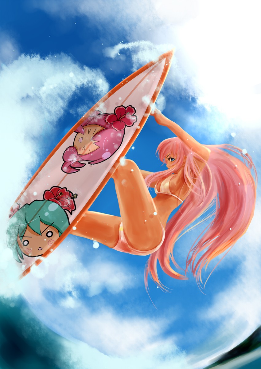 hatsune miku, megurine luka, takoluka, and hachune miku (vocaloid) drawn by ban_(777purin)