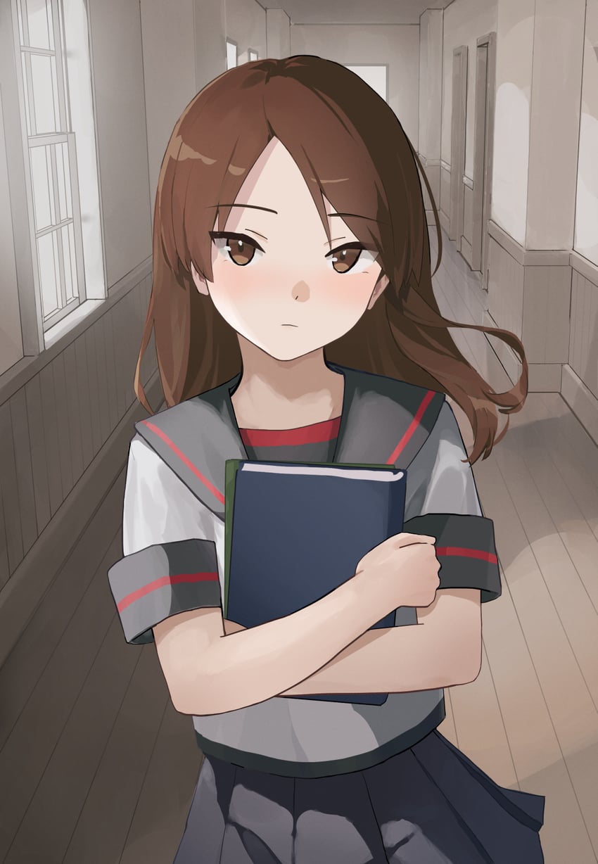 shikinami and shikinami kai ni (kantai collection) drawn by yuu+