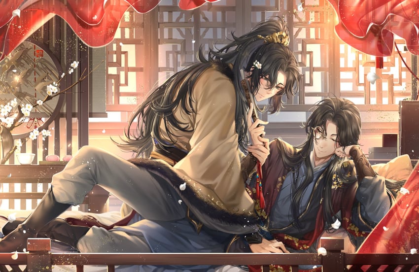 gu yun and chang geng (sha po lang) drawn by kingchenxi