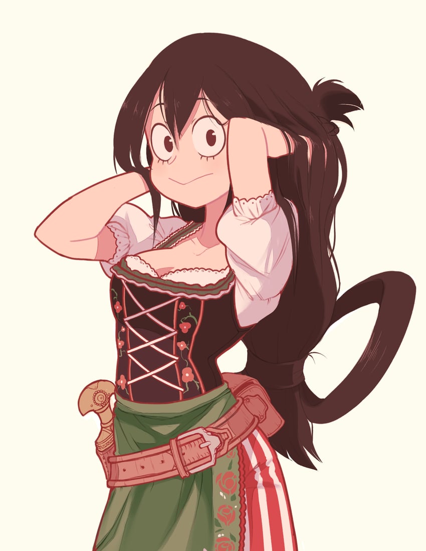 asui tsuyu (boku no hero academia) drawn by sally_(luna-arts)