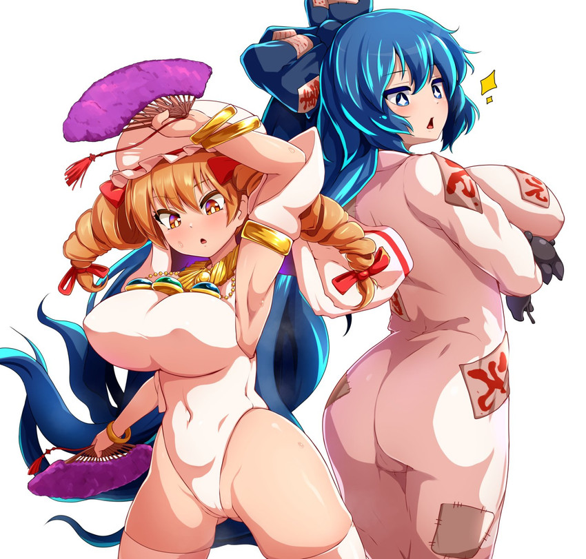 yorigami shion and yorigami jo'on (touhou and 1 more) drawn by peso_(cheese_company)