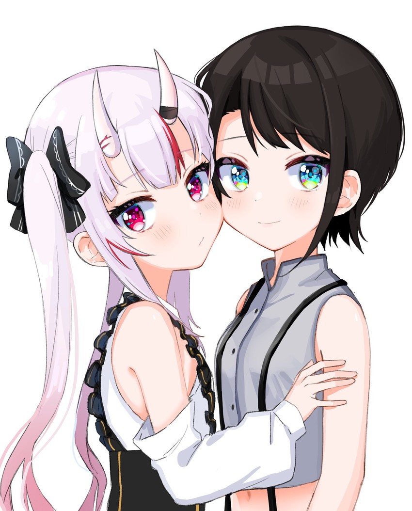 oozora subaru and nakiri ayame (hololive) drawn by kirome_toru_2