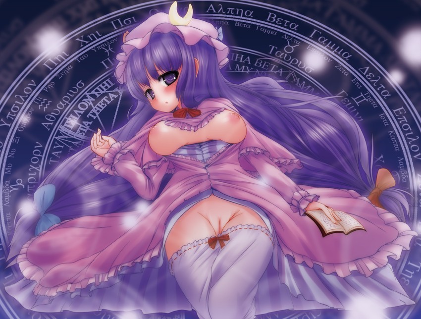 patchouli knowledge (touhou) drawn by fuzuki_kazuya and osatsu