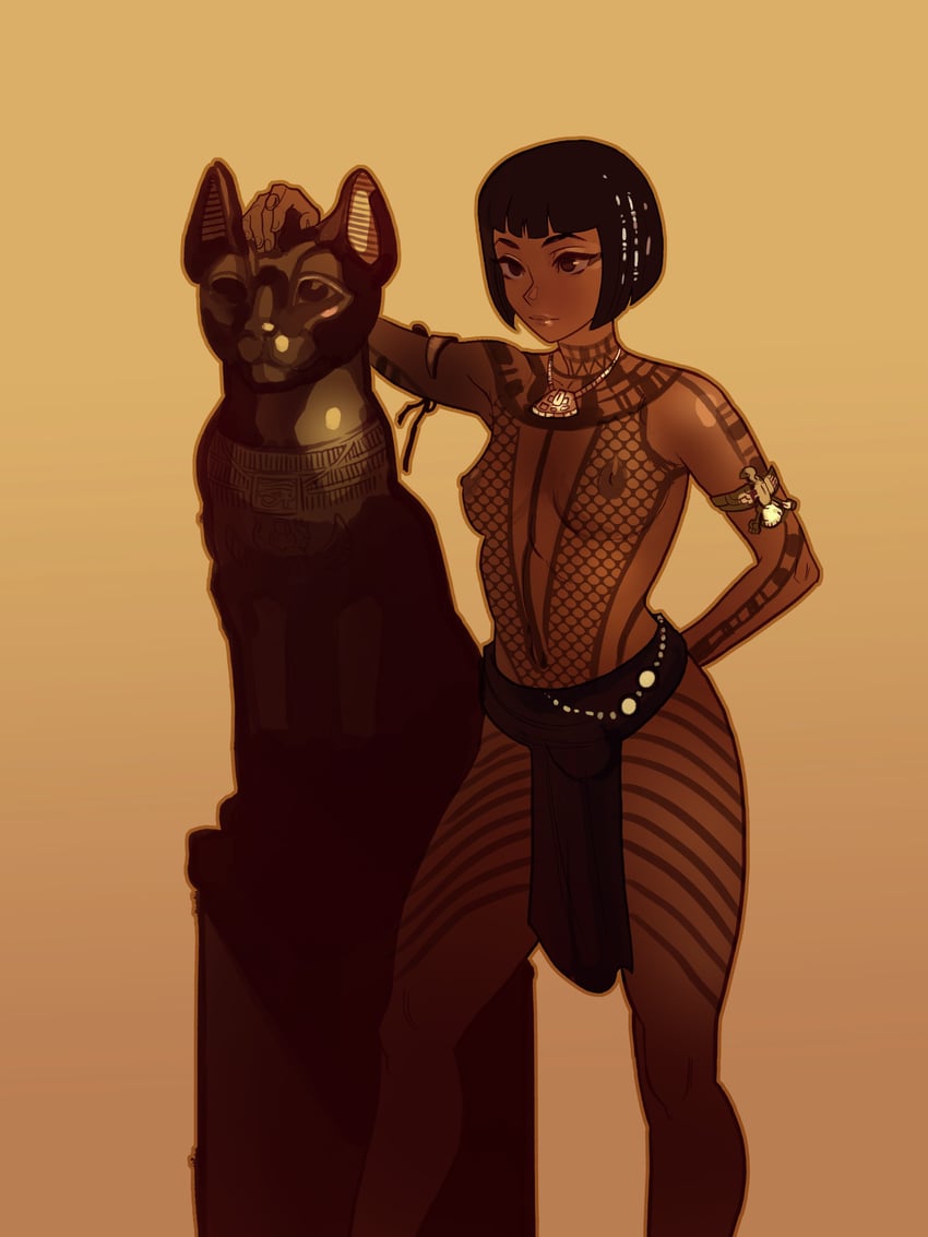 steph and anck-su-namun (original and 1 more) drawn by neal_d._anderson