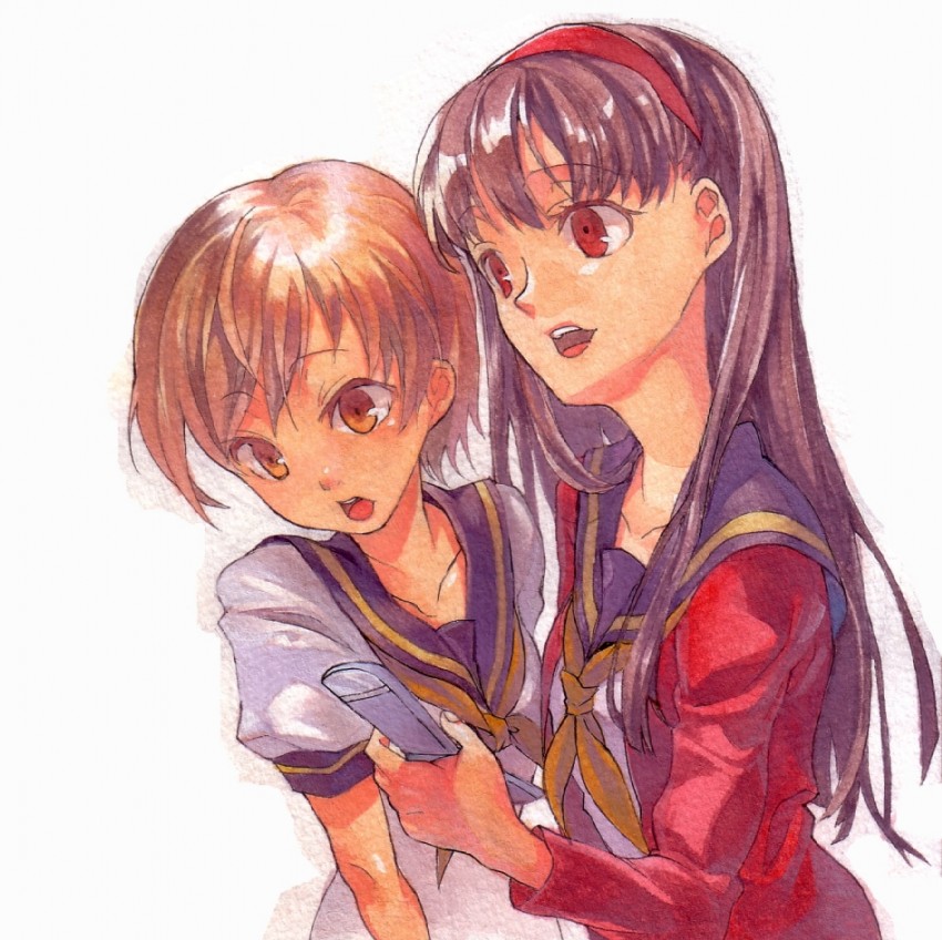 satonaka chie and amagi yukiko (persona and 1 more) drawn by shounibyou_(shonibyodayo)