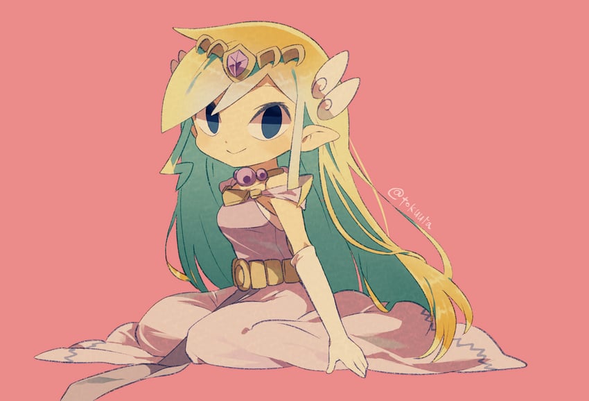 princess zelda and toon zelda (the legend of zelda and 2 more) drawn by tokuura