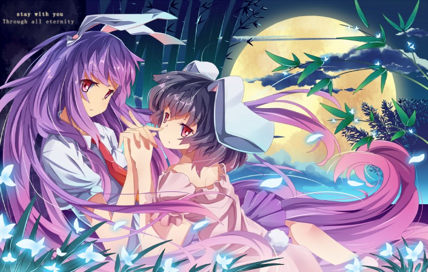 reisen udongein inaba and inaba tewi (touhou) drawn by mikan_(bananoha)