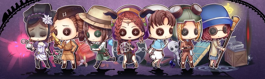 emma woods, tracy reznik, vera nair, fiona gilman, emily dyer, and 2 more (identity v) drawn by yukiyuki_441