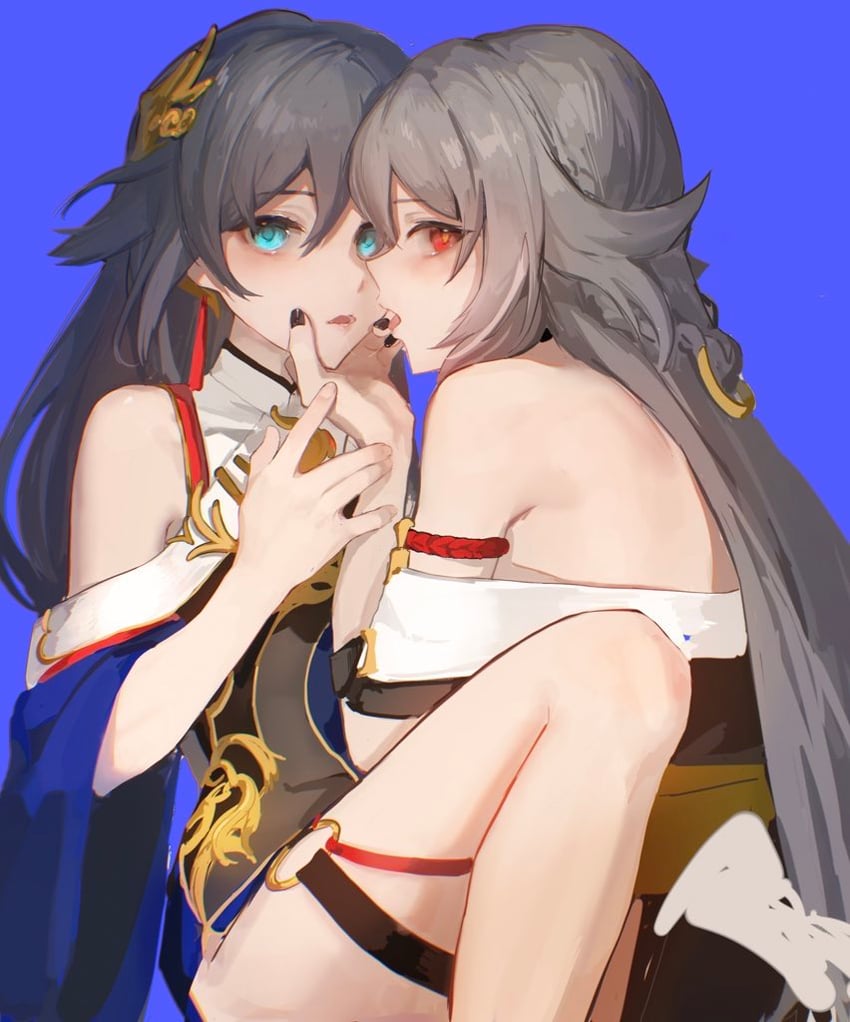 fu hua and herrscher of sentience (honkai and 1 more) drawn by kuliukunkunkunkunkunkunkun