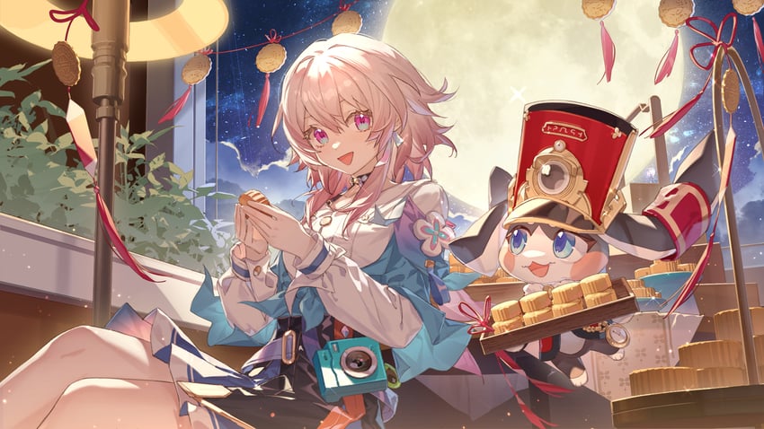 march 7th and pom-pom (honkai and 1 more) drawn by tian_yanyan