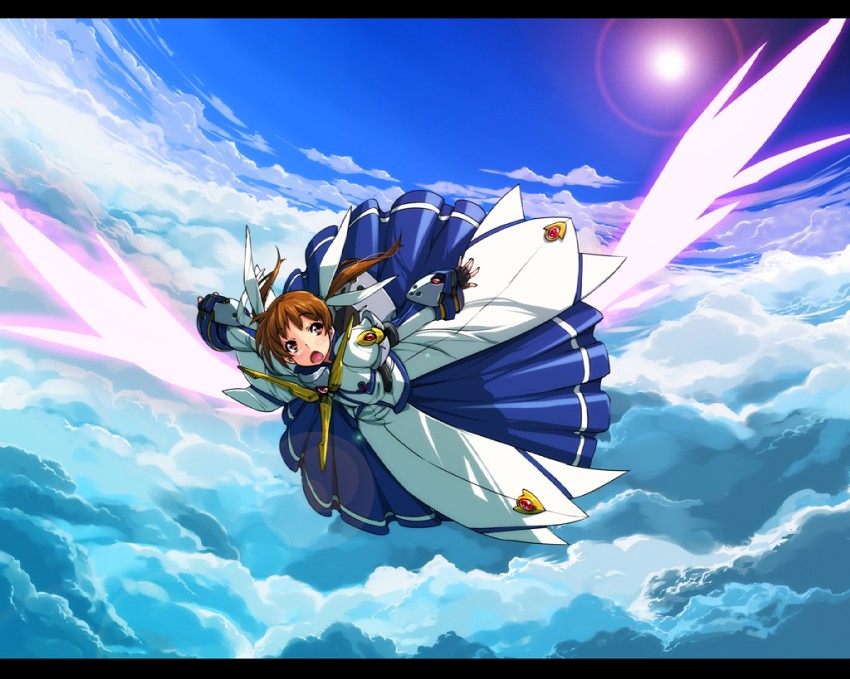 takamachi nanoha (lyrical nanoha and 2 more) drawn by nekomamire