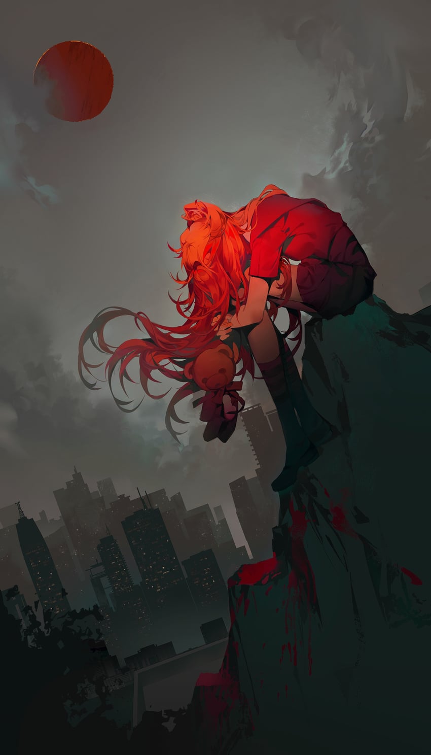 souryuu asuka langley (neon genesis evangelion) drawn by zhi_zhui_yu