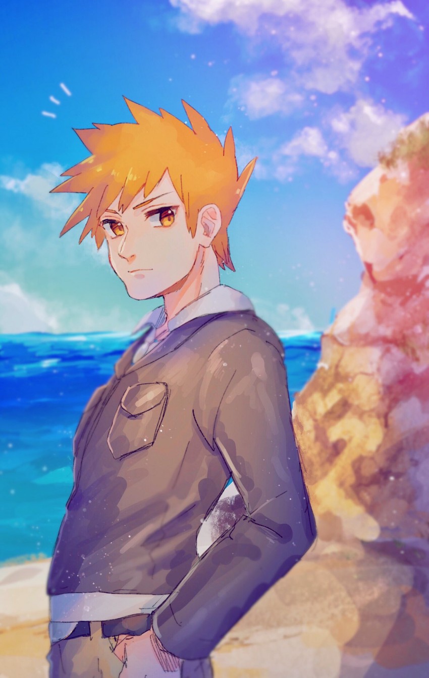 blue oak (pokemon and 1 more) drawn by hanenbo
